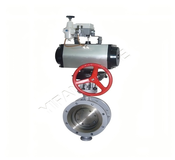Pneumatic Flange Adjusting Butterfly Valve (with Handwheel Operation)
