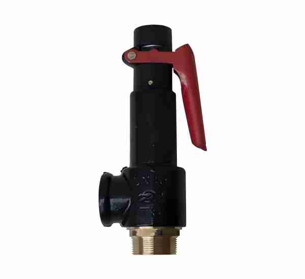 Safety valve made of cast iron and semi-copper material
