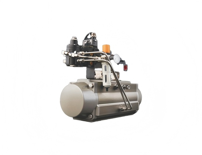 Pneumatic actuator with accessories