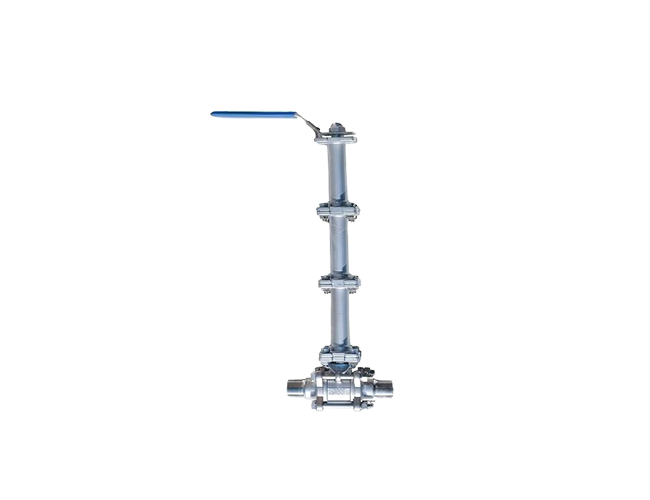 Three-piece Ball Valve with External Thread and Extended Stem