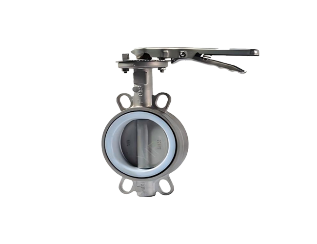 Half Fluorine-lined Wafer Type Stainless Steel Butterfly Valve