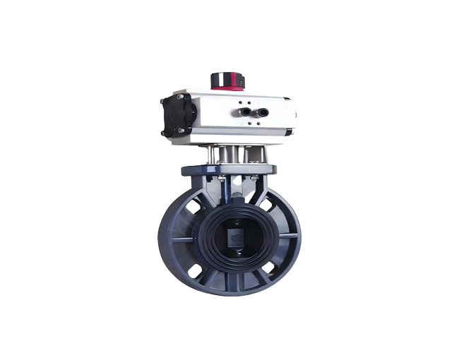 Pneumatic UPVC (Unplasticized Polyvinyl Chloride) Butterfly Valve