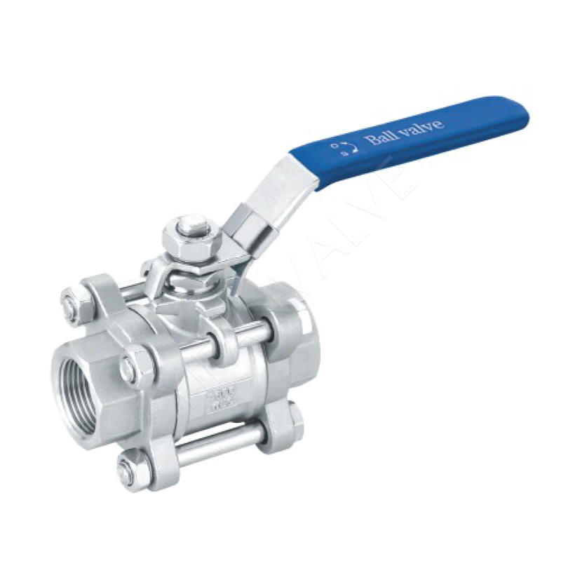 Three-piece Threaded Hard-sealed Ball Valve