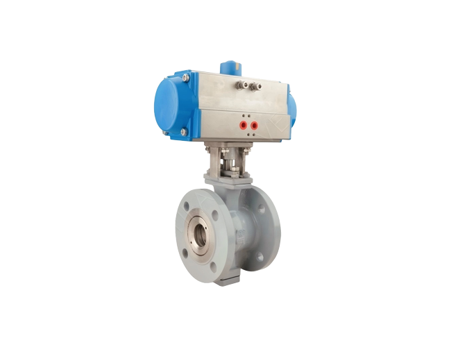 Pneumatic Cut-off Flange V-type Ball Valve