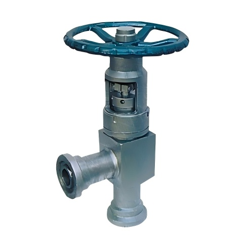 Angle Throttle Stop Valve with Clamp Connection