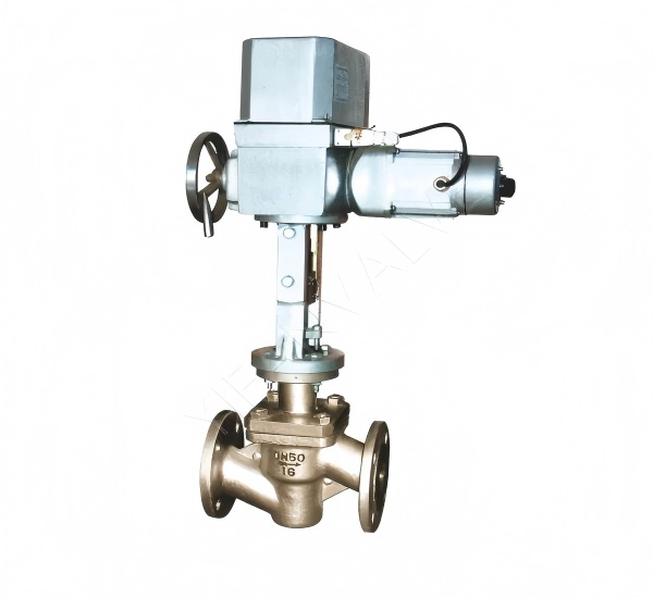 Electric fluorine-lined bellows regulating valve